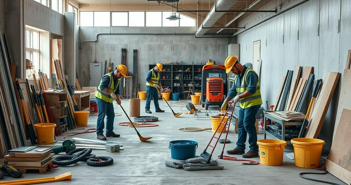 Serviço de limpeza pós obra: Como garantir um espaço impecável e seguro Serviço de limpeza pós obra: Como garantir um espaço impecável e seguro